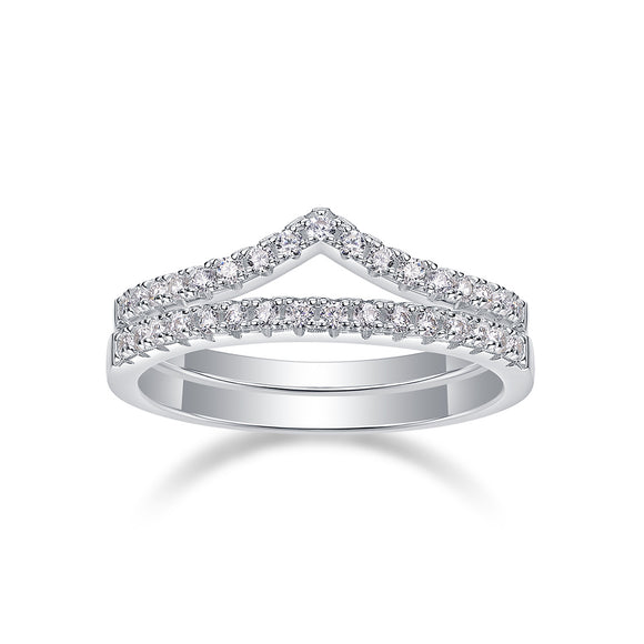 Crown Diamond Ring Luxury And Stylish Moissanite Silver Ring
