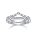 Crown Diamond Ring Luxury And Stylish Moissanite Silver Ring