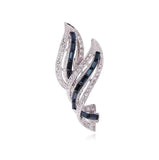 New Xiaoxiangfeng Diamond Studded Leaf Brooch