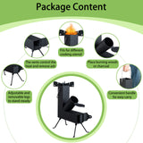 Black Wrought Iron Panels, Camping Stove