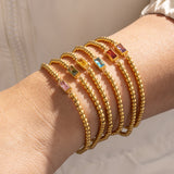 INS Europe And America Cross Border Fashion Birthstone Bracelet For Women