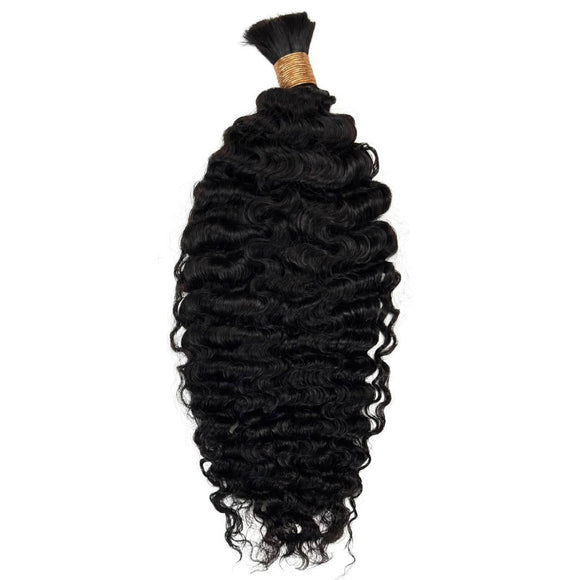 Burmese Curly Bulk Human Hair Extensions