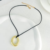 Irregular With Personality Heart-shaped Hollow Pendant Necklace For Women
