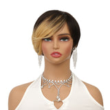 Brazil Remy Hair Non-toxic Short Wig- Straight, Lace-free Hat With Roses, 8 Inch, Suitable For The Whole Scene.