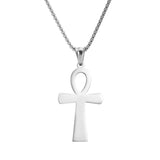 Men's And Women's Retro Stainless Steel Cross Pendant