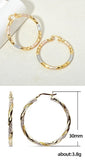 Simple Gold Women's Metal Alloy Earrings