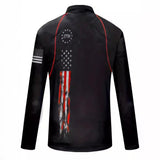 Long-sleeve Zipper Men's Sports Polo Shirt