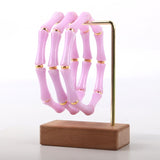 Bracelet Acrylic Bamboo Ring Niche Ladies Vintage Beaded Bracelets