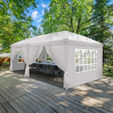 3 X 6M White 6 Sides, Home Folding Pergola Parking Shed Advertising Tent