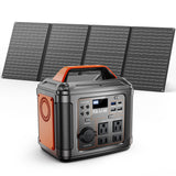 300W Portable Power Station, 296Wh Backup Lithium Battery, Solar Generator For Outdoors Camping Travel Hunting Blackout ,60W Solar Panel Is Included