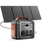 300W Portable Power Station, 296Wh Backup Lithium Battery, Solar Generator For Outdoors Camping Travel Hunting Blackout ,60W Solar Panel Is Included