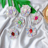 Korean Ins Crystal Gemstone Telescopic Stand, Universal Phone Stand