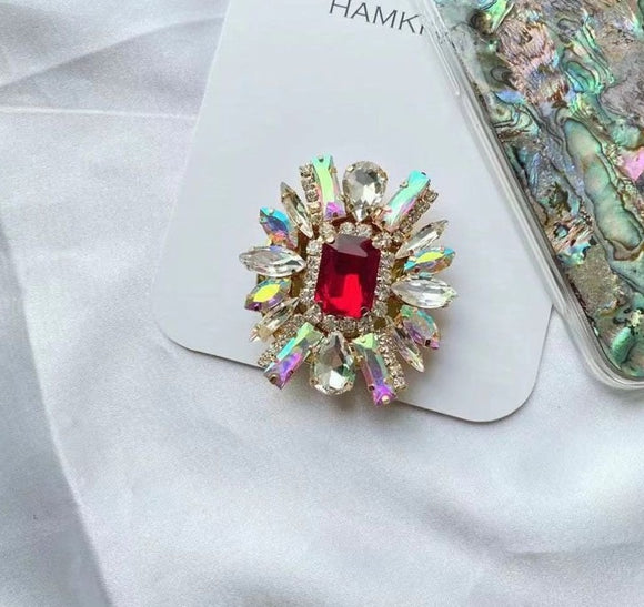 New American Diamond Studded Cubic Crystal Ring Holder