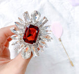 New American Diamond Studded Cubic Crystal Ring Holder