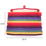 Rainbow Bar Pillow Hanging Chair Polyester Cotton Belt 2pcs Pillow