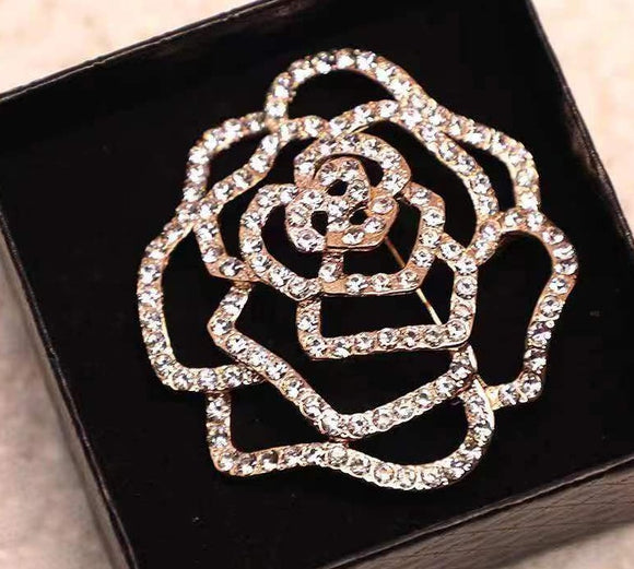 Elegant Women's Federation Logo Brooch