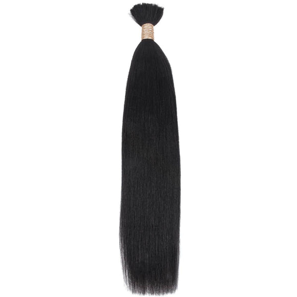 Yaki Straight Bulk Human Hair Extensions