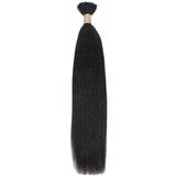 Yaki Straight Bulk Human Hair Extensions