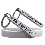 POD Epoxy Resin Metal Zinc Alloy Crystal Keychain