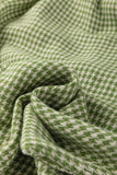 Green Gingham Wide Leg Loose Overall with Pockets