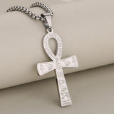 Men's And Women's Retro Stainless Steel Cross Pendant
