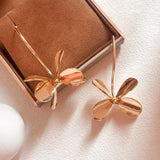 Leaf Earrings Exaggerated Metal Temperament Dragonfly