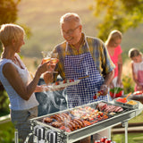 16.7x10x17.7 Inch Portable Charcoal Grill Foldable BBQ Suitcase Grill Rack For Outdoor Camping Picnic Garden BBQ