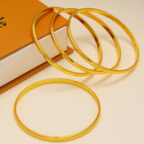 4pcs Minimalist Personalized Elemental Circle Copper Bracelet