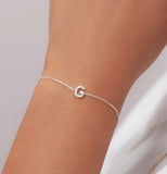 Versatile English Letter Name Personalized Cross Chain Bracelet