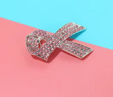 2pc Full Diamond Red Ribbon Alloy Brooch