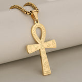 Men's And Women's Retro Stainless Steel Cross Pendant