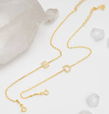 Versatile English Letter Name Personalized Cross Chain Bracelet