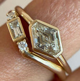 Two-piece Set Moissanite Ring Diamond Suit Ring