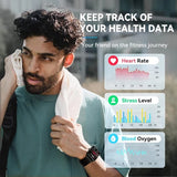 Smart Watch For Men,Alexa Built-in,Fitness Tracker With Heart Rate Sleep SpO2 Monitor,100 Sport Mode,5ATM Waterproof,Activity Trackers And Smartwatches For IOS And Android Phones