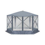 12X12ft Dark Gray Hexagonal Automatic Folding Tent