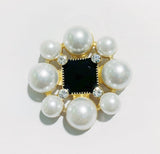 Diamond Inlaid Pearl Telescopic Folding Phone Holder