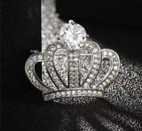 Korean Version Of Fashionable Crown Rhinestone Brooch - Headwear