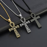 Men's And Women's Retro Stainless Steel Cross Pendant