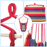 Rainbow Bar Pillow Hanging Chair Polyester Cotton Belt 2pcs Pillow