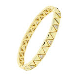 Fashion New Triangle Glossy Zircon Elastic String Bracelet Women's Bracelet