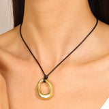 Irregular With Personality Heart-shaped Hollow Pendant Necklace For Women