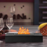 Black 13.8x7.1x5.5in With Windshield, Two Telescopic Forks, Fire Extinguishing Handle, Rectangular, Smokeless Stove, Iron Body, Stainless Steel Combustion Chamber