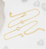 Versatile English Letter Name Personalized Cross Chain Bracelet