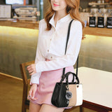 Women Hairball Ornaments Totes Patchwork Handbag Ladies Messenger Crossbody Shoulder Bags Women Handbags