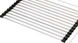 Folding Kitchen Drain Sink Rack Stainless Steel