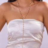 European And American Color Artificial Crystal Necklace Women's Temperament