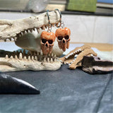 Gothic Skull Earrings  Handmade