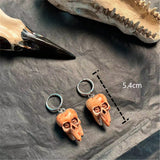 Gothic Skull Earrings  Handmade