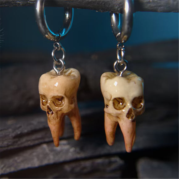 Gothic Skull Earrings  Handmade