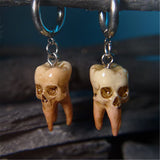 Gothic Skull Earrings  Handmade